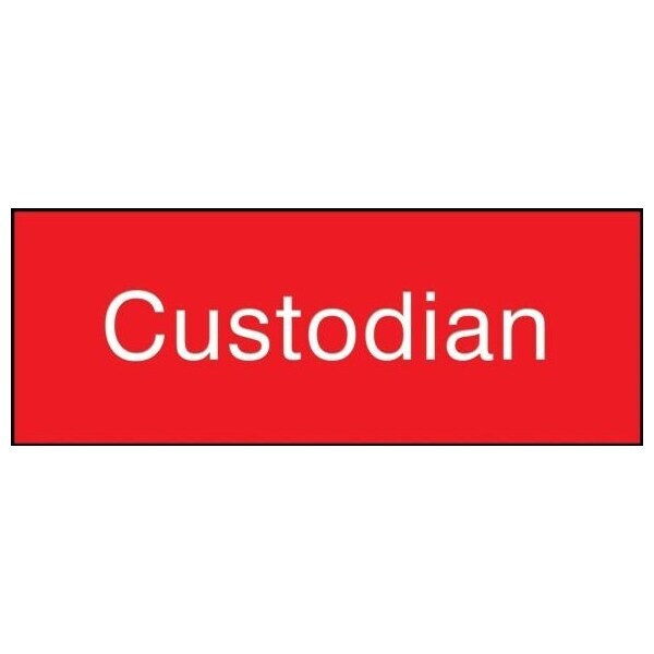 Accuform 8 in W x 3 in H, Engraved Plastic PSG802RD - main